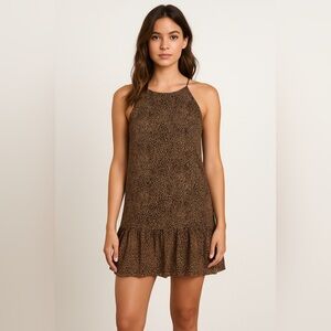 The Impeccable Pig Cheetah Mini Dress Size Medium